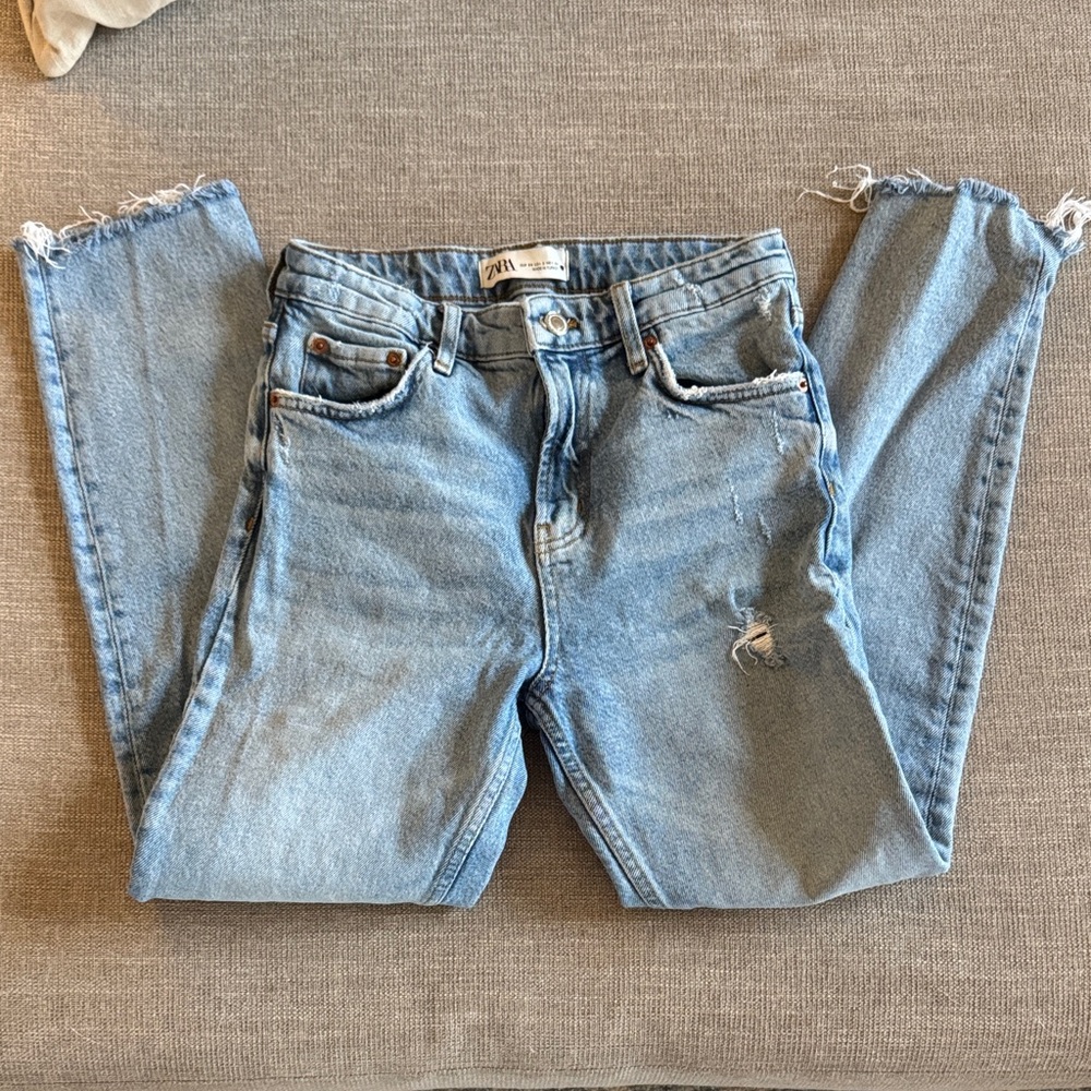Zara High waisted slim jeans